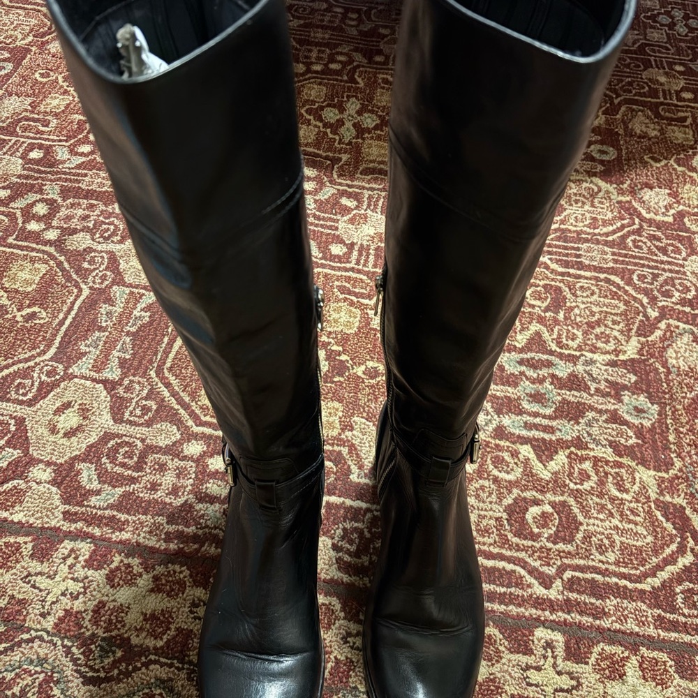 Coach Black Over the Knee Boots